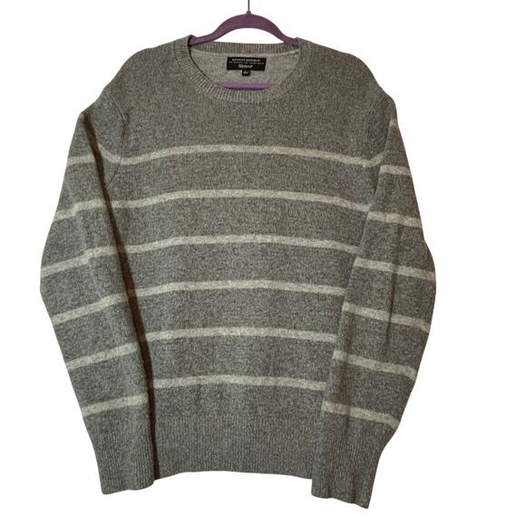 Banana Republic Merino Wool Fine Italian Yarn Sweater Filpucci Stripe Mens Sz L - Picture 1 of 7